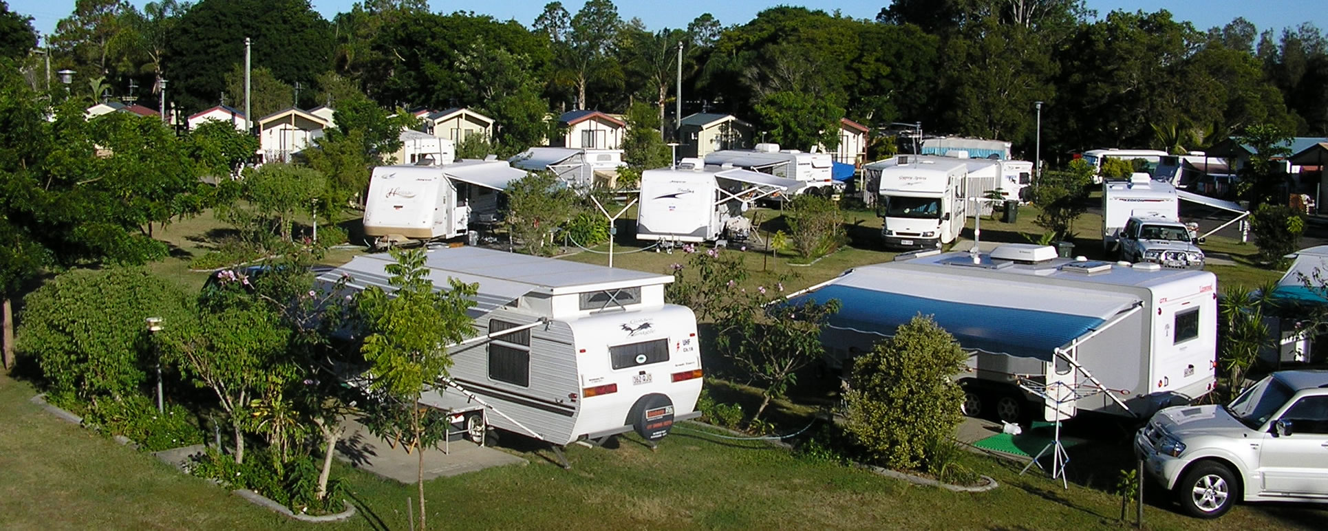 Powered caravan sites